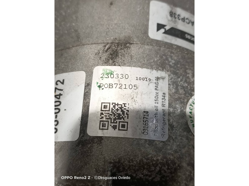 Recambio de compresor aire acondicionado para opel tigra twin top cosmo referencia OEM IAM   