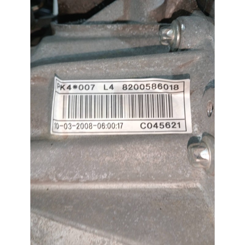 Recambio de caja cambios para renault laguna iii 2.0 dci diesel fap referencia OEM IAM PK4007 C045621 6V