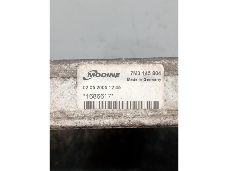 Recambio de intercooler para volkswagen sharan (7m6/7m9) conceptline referencia OEM IAM 7M3145804 1686617 