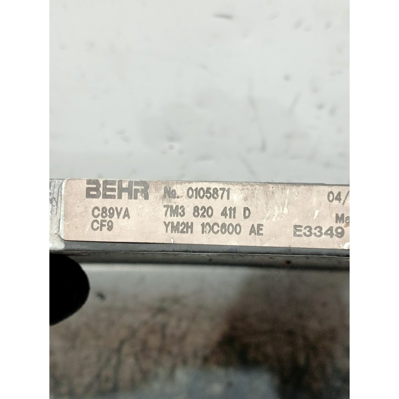 Recambio de condensador / radiador aire acondicionado para volkswagen sharan (7m6/7m9) conceptline referencia OEM IAM 7M3820411D