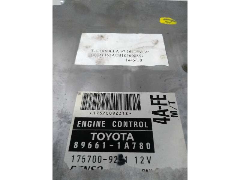 Recambio de centralita motor uce para toyota corolla (e11) 1.6 16v referencia OEM IAM 896611A780 1757009231 4AFE MT