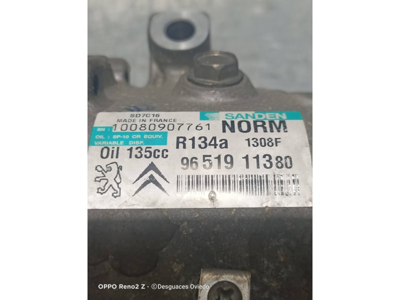 Recambio de compresor aire acondicionado para citroen c4 picasso exclusive referencia OEM IAM  10080907761 