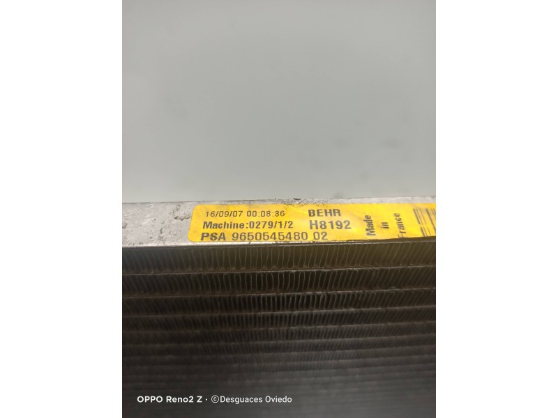 Recambio de condensador / radiador aire acondicionado para citroen c4 picasso exclusive referencia OEM IAM 9650545480  