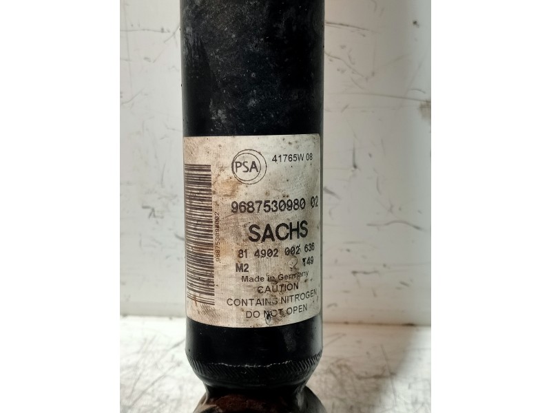 Recambio de amortiguador trasero derecho para citroen berlingo cuadro referencia OEM IAM 9687530980 814902002636 