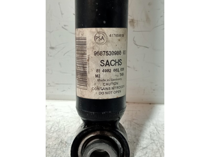 Recambio de amortiguador trasero izquierdo para citroen berlingo cuadro referencia OEM IAM 9687530980 814902002636 