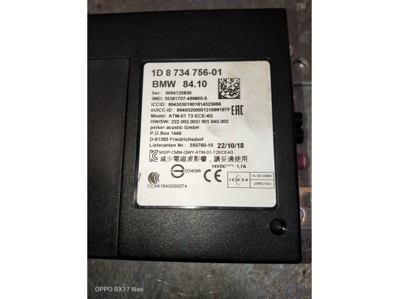 Recambio de modulo electronico para mini countryman (f60) cooper referencia OEM IAM 873475601  