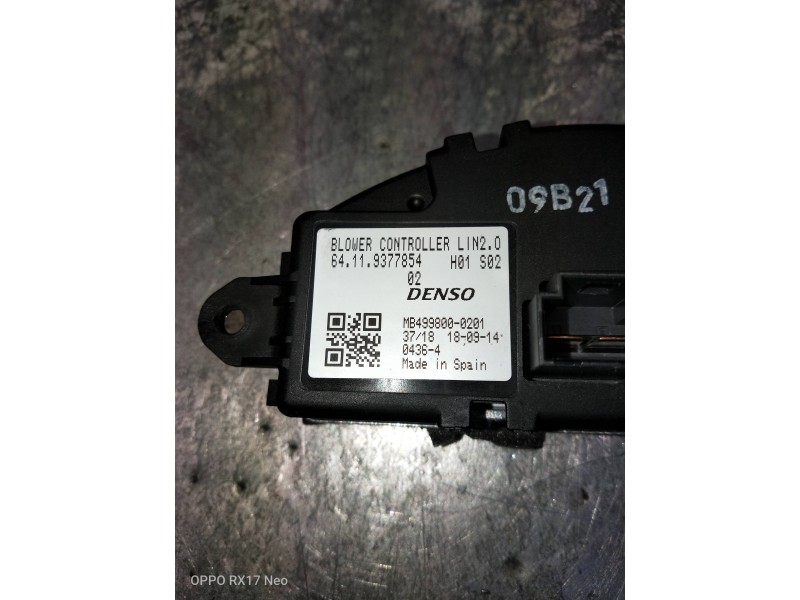 Recambio de resistencia calefaccion para mini countryman (f60) cooper referencia OEM IAM 6411937785402 MB499800201 