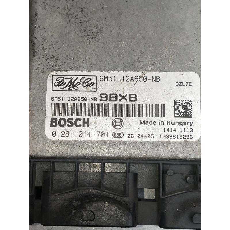 Recambio de centralita motor uce para ford focus c-max (cap) trend (d) referencia OEM IAM 0281011701 6M5112A650NB 