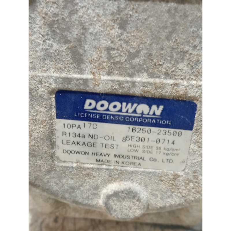 Recambio de compresor aire acondicionado para kia sorento 2.5 crdi vgt ex1 referencia OEM IAM 1625023500  