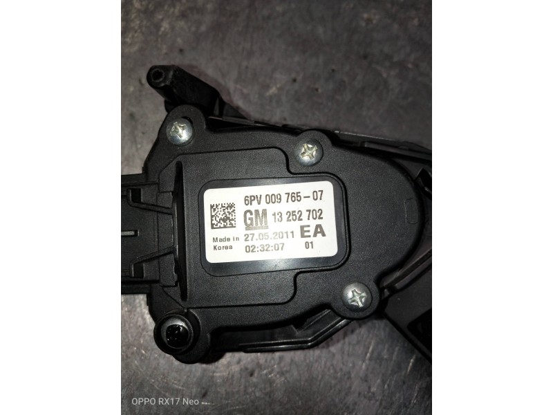 Recambio de potenciometro pedal para chevrolet cruze l referencia OEM IAM 6PV00976507 13252702 
