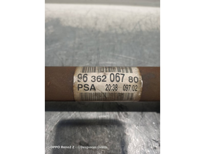 Recambio de transmision delantera izquierda para peugeot 406 break (s1/s2) sr pack referencia OEM IAM 9636206780  