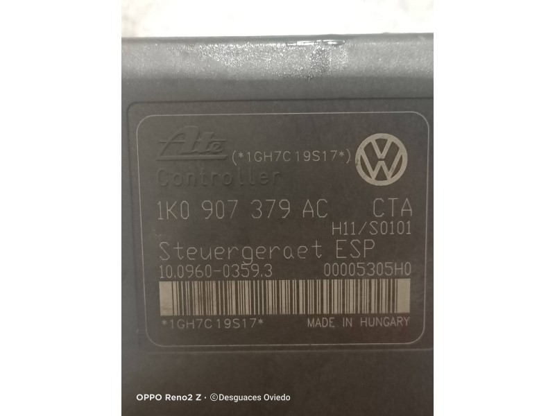 Recambio de abs para audi a3 sportback (8p) 1.8 tfsi ambiente referencia OEM IAM 1K0907379AC 10096003593 10020602404 1K0614517AE