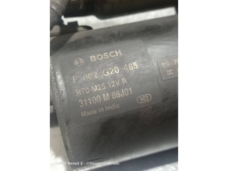 Recambio de motor arranque para suzuki swift berlina (mz) gl (5-ptas.) referencia OEM IAM 31100M86J01 F002G20485 