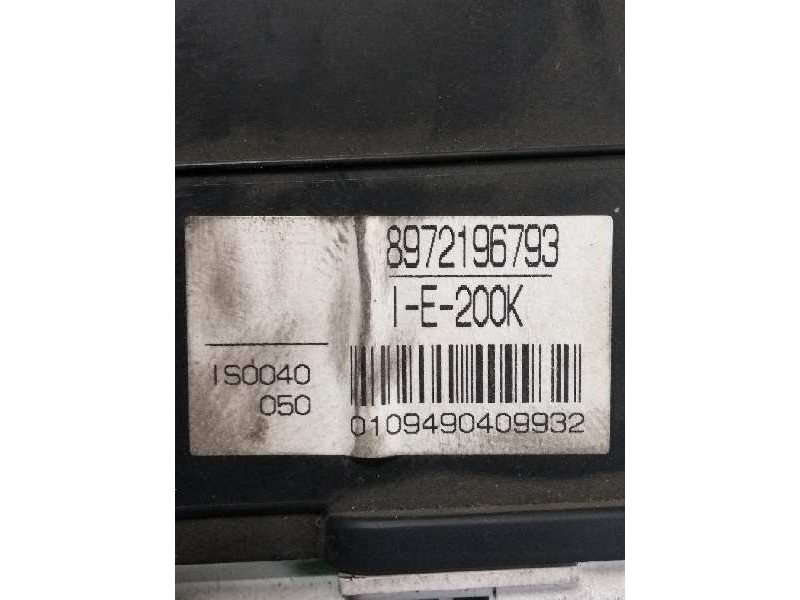 Recambio de cuadro instrumentos para isuzu trooper 3.0 dti cat referencia OEM IAM 8972196793 IS0040050 IE200K