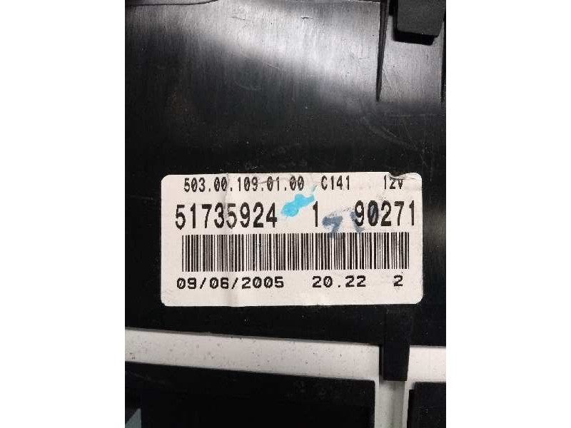 Recambio de cuadro instrumentos para fiat croma (194) 1.9 jtd 16v cat referencia OEM IAM 51735924 1 90271 503001090100