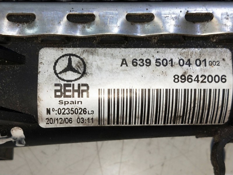 Recambio de radiador agua para mercedes vito mixto 06.2003 referencia OEM IAM 6395010401  