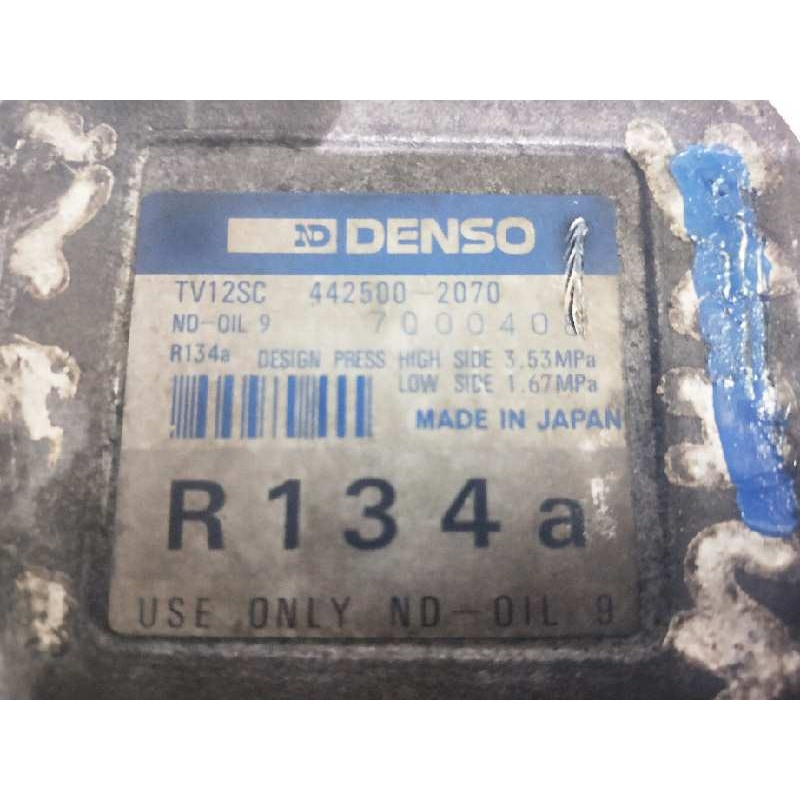 Recambio de compresor aire acondicionado para fiat brava (182) 1.4 12v cat referencia OEM IAM 4425002070 R134A 