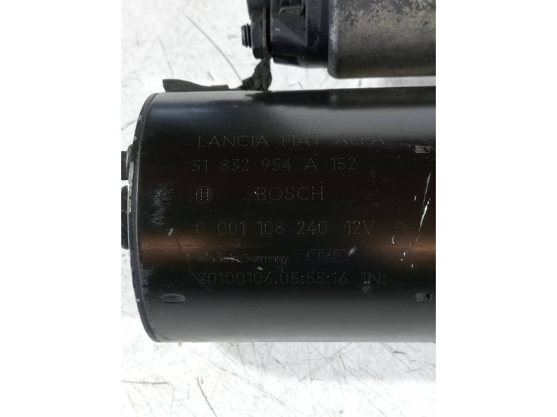 Recambio de motor arranque para fiat bravo (198) 1.6 16v active multijet (77kw) referencia OEM IAM 0001108240 51832954 