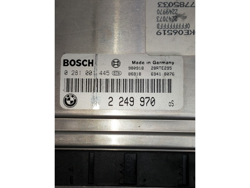 Recambio de centralita motor uce para bmw serie 3 berlina (e46) 320d referencia OEM IAM 0281001445 2249970 