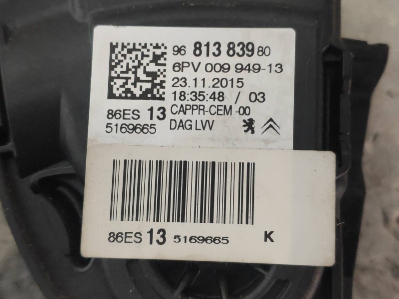 Recambio de potenciometro pedal para citroen c3 picasso live edition referencia OEM IAM 9681383980 6PV00994913 
