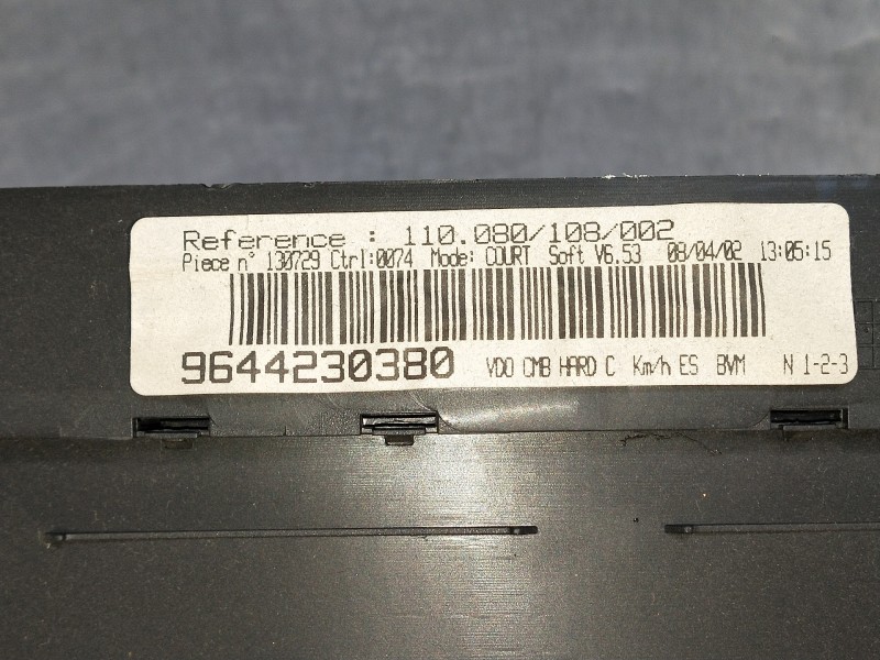 Recambio de cuadro instrumentos para peugeot 406 break (s1/s2) sr pack referencia OEM IAM 9644230380  