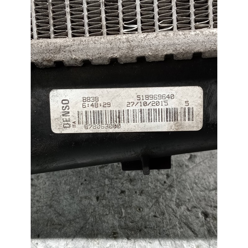 Recambio de radiador agua para fiat bravo (198) 1.6 16v active multijet (77kw) referencia OEM IAM 518969640  