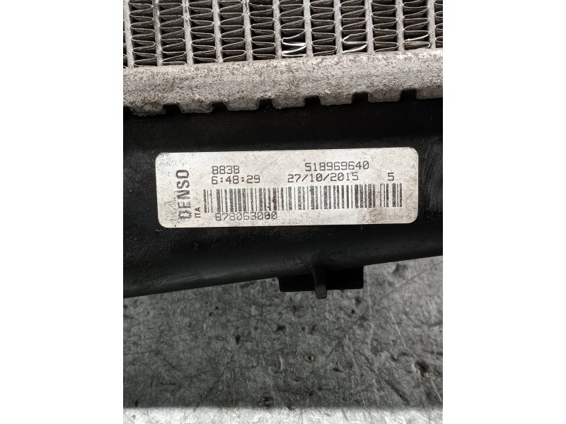 Recambio de radiador agua para fiat bravo (198) 1.6 16v active multijet (77kw) referencia OEM IAM 518969640  