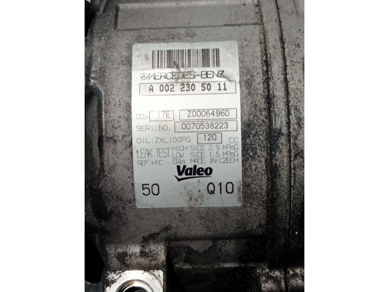Recambio de compresor aire acondicionado para mercedes clase c (w204) berlina c 200 cdi blueefficiency (204.001) referencia OEM 