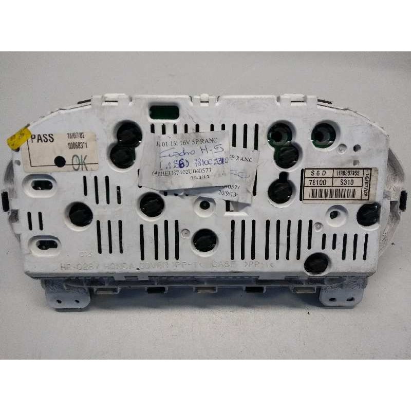 Recambio de cuadro instrumentos para honda civic berlina 3 (ep1/2) 1.6 vtec cat (d 16 v 1) referencia OEM IAM HR0287055 78100S31