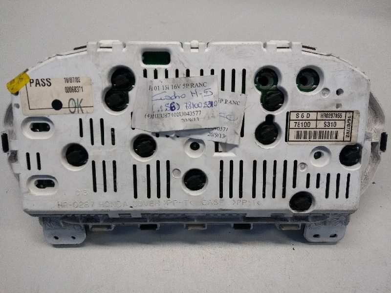 Recambio de cuadro instrumentos para honda civic berlina 3 (ep1/2) 1.6 vtec cat (d 16 v 1) referencia OEM IAM HR0287055 78100S31