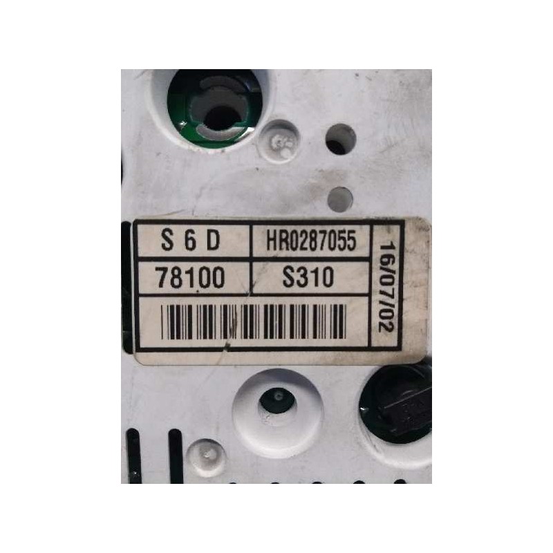 Recambio de cuadro instrumentos para honda civic berlina 3 (ep1/2) 1.6 vtec cat (d 16 v 1) referencia OEM IAM HR0287055 78100S31