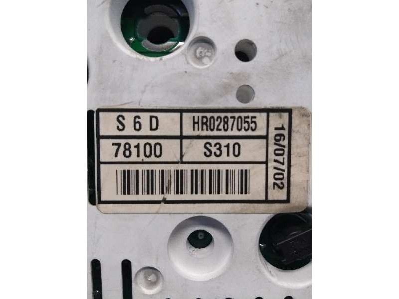 Recambio de cuadro instrumentos para honda civic berlina 3 (ep1/2) 1.6 vtec cat (d 16 v 1) referencia OEM IAM HR0287055 78100S31