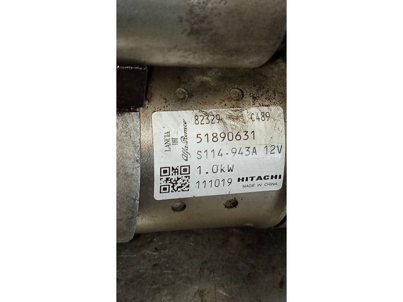 Recambio de motor arranque para fiat nuova 500 (150) lounge referencia OEM IAM 51890631 S114943A 
