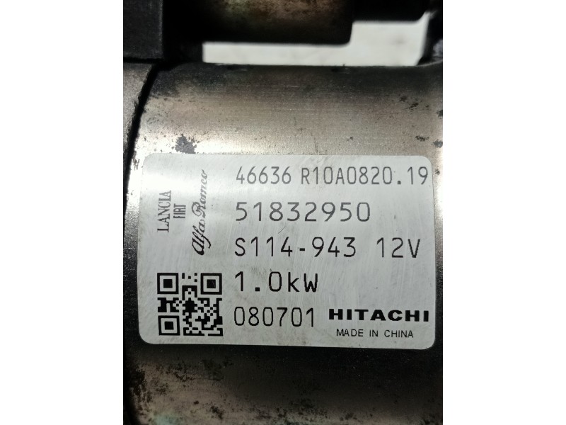 Recambio de motor arranque para fiat grande punto (199) 1.4 16v active referencia OEM IAM 51832950 S114943 