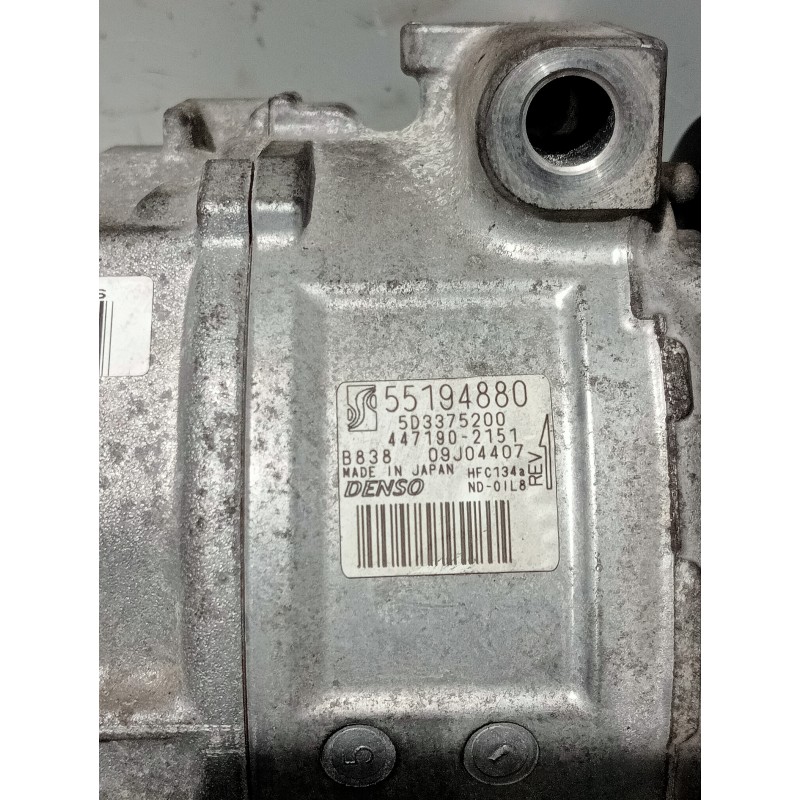 Recambio de compresor aire acondicionado para fiat grande punto (199) 1.4 16v active referencia OEM IAM 55194880 5D3375200 44719