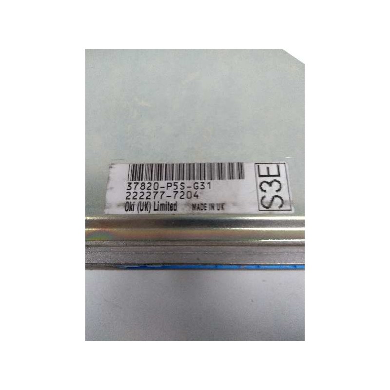 Recambio de centralita motor uce para honda accord berlina (cc/ce) 2.2 vtec (ce9) referencia OEM IAM 37820P5SG31 3SE 