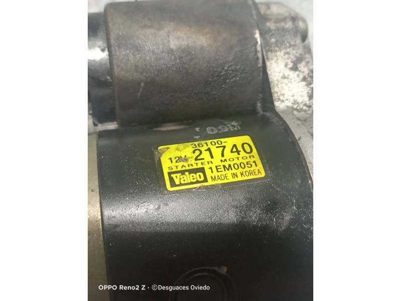 Recambio de motor arranque para hyundai elantra (xd) 1.6 gls (4-ptas.) referencia OEM IAM 36002740 1EM0051 