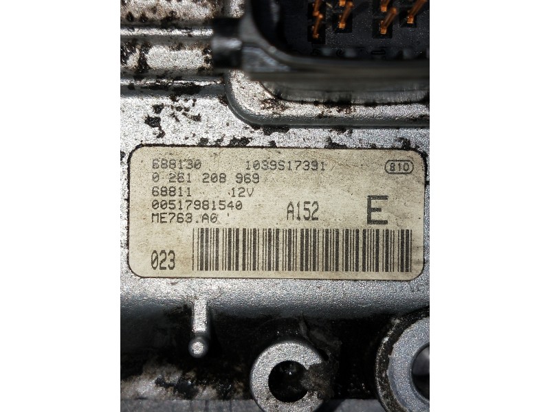 Recambio de centralita motor uce para fiat grande punto (199) 1.4 16v dynamic referencia OEM IAM 1039S17391 0261208969 