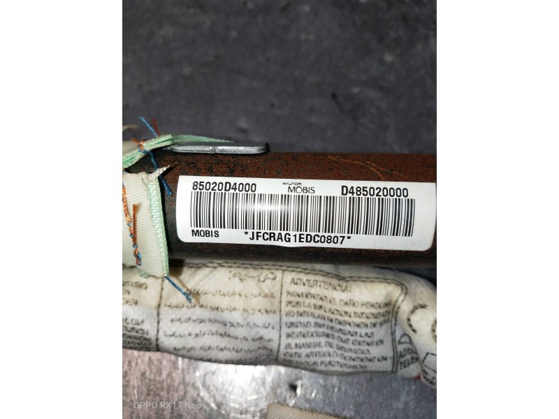 Recambio de airbag cortina delantero derecho para kia optima vision referencia OEM IAM 85020D4000 D485020000 