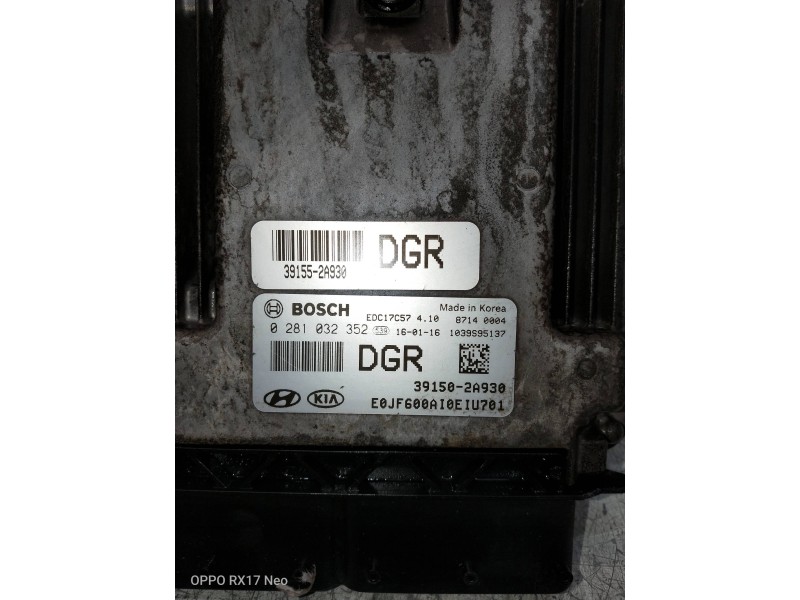 Recambio de centralita motor uce para kia optima vision referencia OEM IAM 0281032352 391502A930 EDC17C57