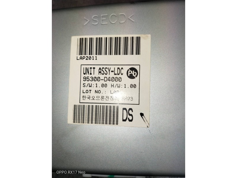 Recambio de modulo electronico para kia optima vision referencia OEM IAM 95300D4000  