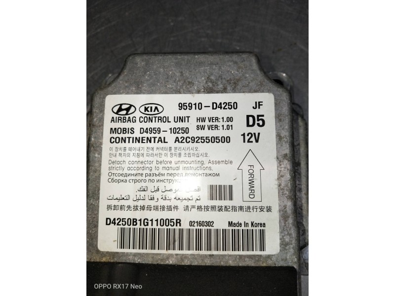 Recambio de kit airbag para kia optima vision referencia OEM IAM 95910D4250 A2C92550500 