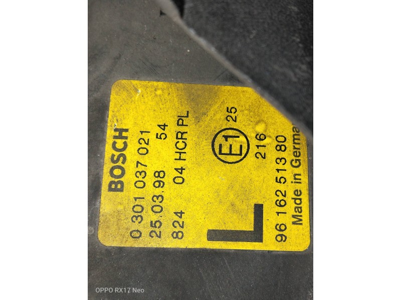 Recambio de faro izquierdo para peugeot 406 berlina (s1/s2) referencia OEM IAM 0301037021 9616251380 