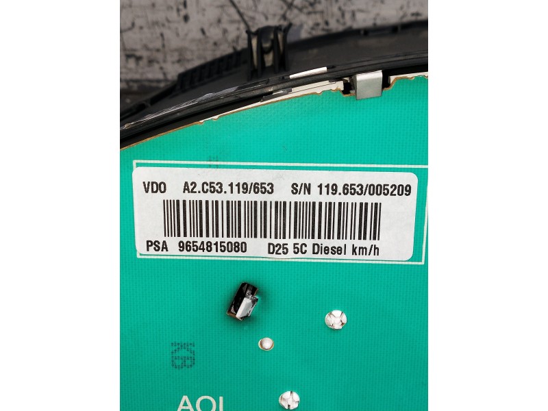 Recambio de cuadro instrumentos para peugeot 407 coupe básico referencia OEM IAM 9654815080 A2C53119653 