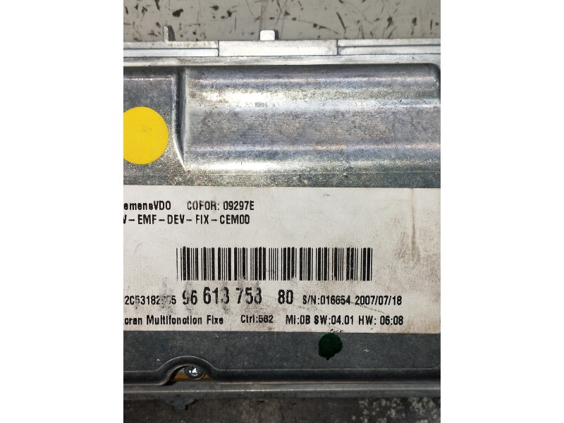 Recambio de pantalla multifuncion para peugeot 407 coupe básico referencia OEM IAM A2C53163842 9661375880 