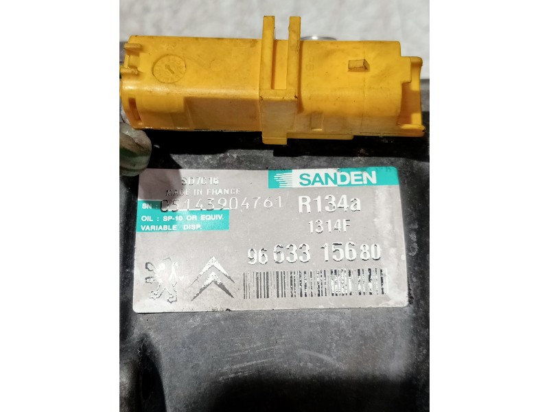 Recambio de compresor aire acondicionado para peugeot 407 coupe básico referencia OEM IAM 9663315680  