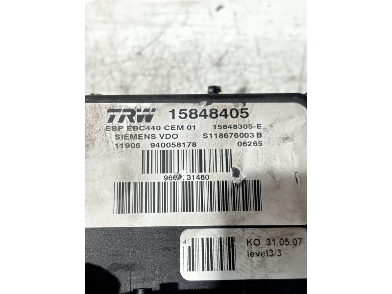 Recambio de abs para peugeot 407 coupe básico referencia OEM IAM 15848405 S118676003B 