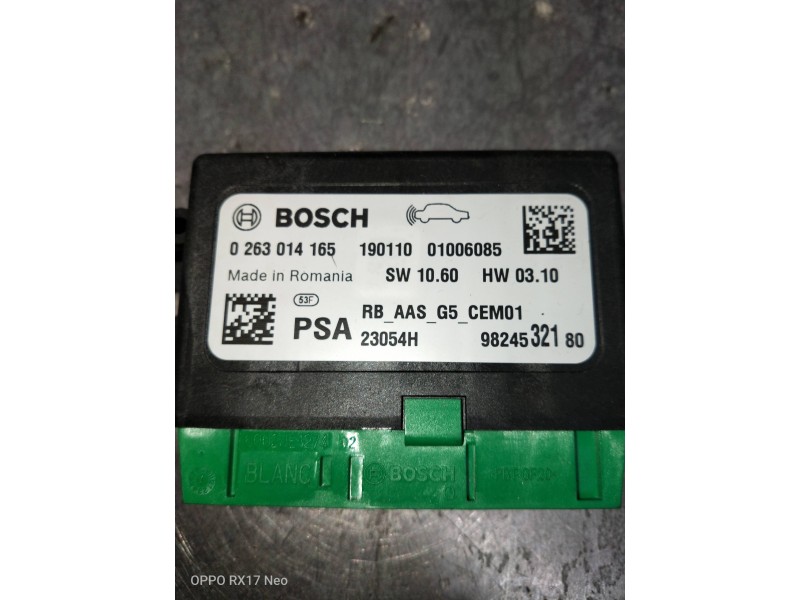 Recambio de modulo electronico para citroen c3 aircross feel referencia OEM IAM 0263014165 01006085 9824532180