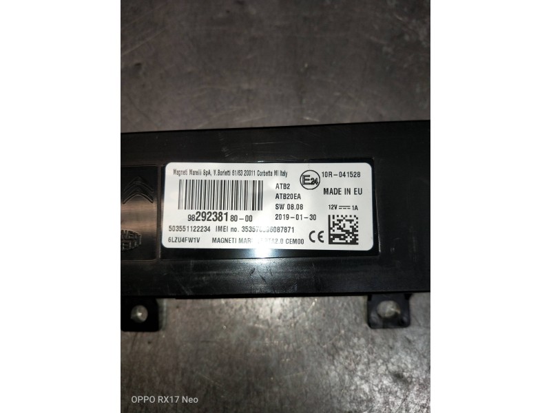 Recambio de modulo electronico para citroen c3 aircross feel referencia OEM IAM 9829238180 503551122234 