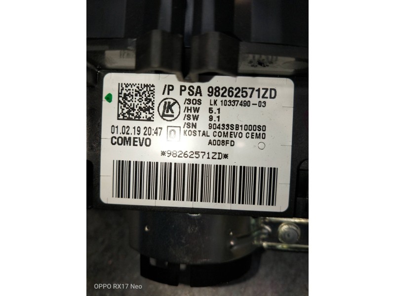 Recambio de mando luces para citroen c3 aircross feel referencia OEM IAM 98262571ZD  